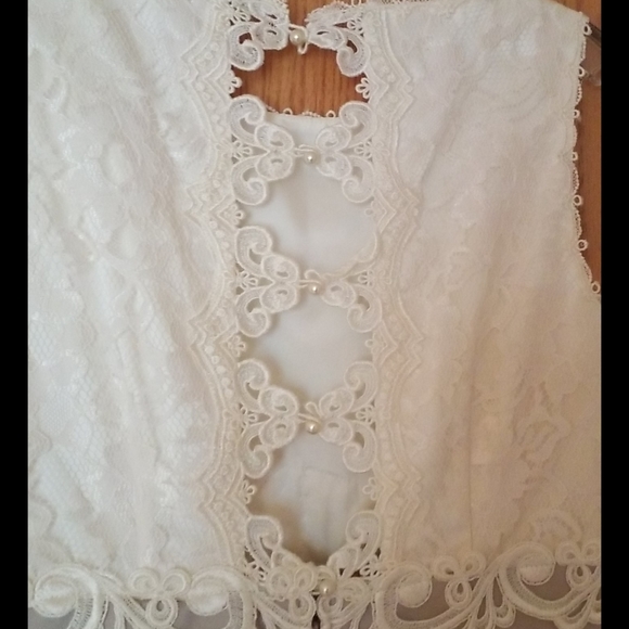 Theory Nettoyage Lace and Satin Gown with Shawl - Picture 8 of 12